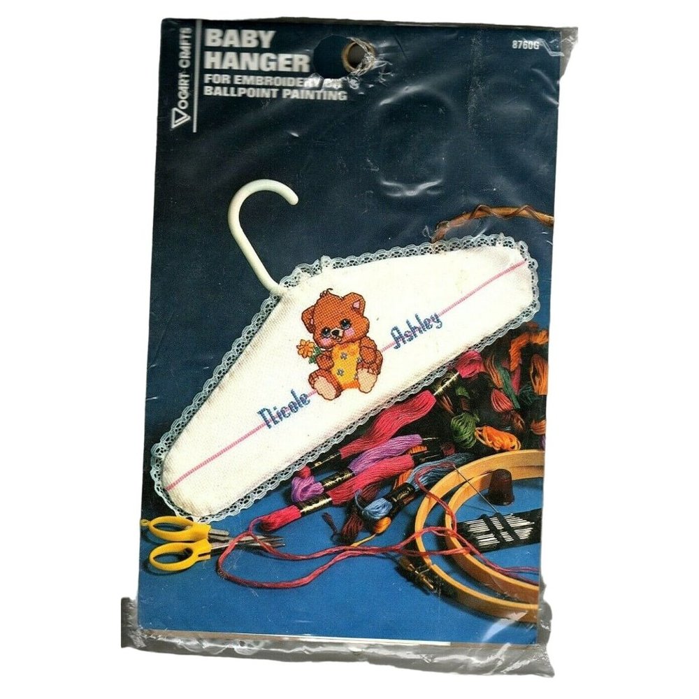 Vogart Crafts Baby Hanger Stitch Kit For Embroidery or Ballpoint Painting